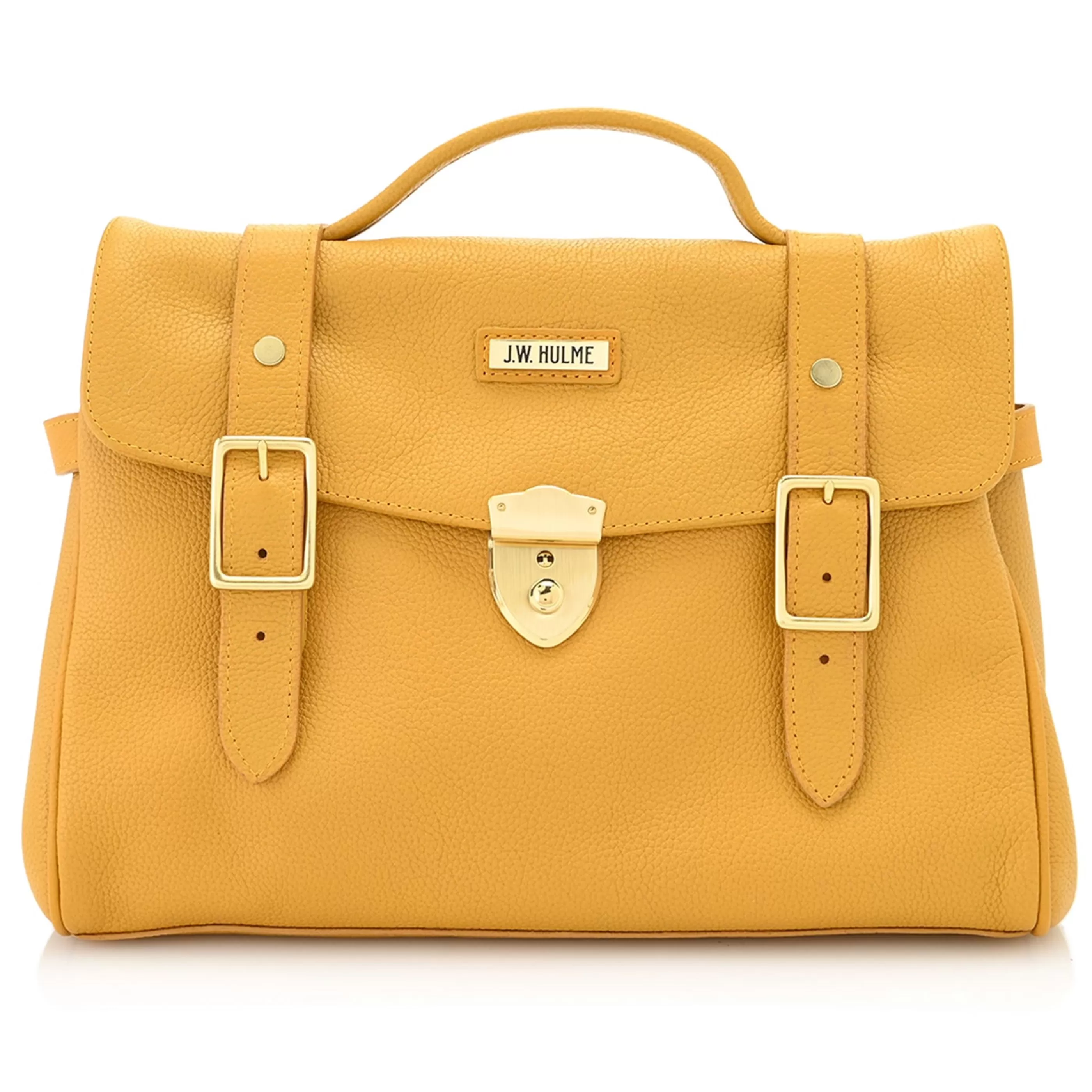 J. W. Hulme Co Blair Lock Satchel Pebble Leather^ Satchels