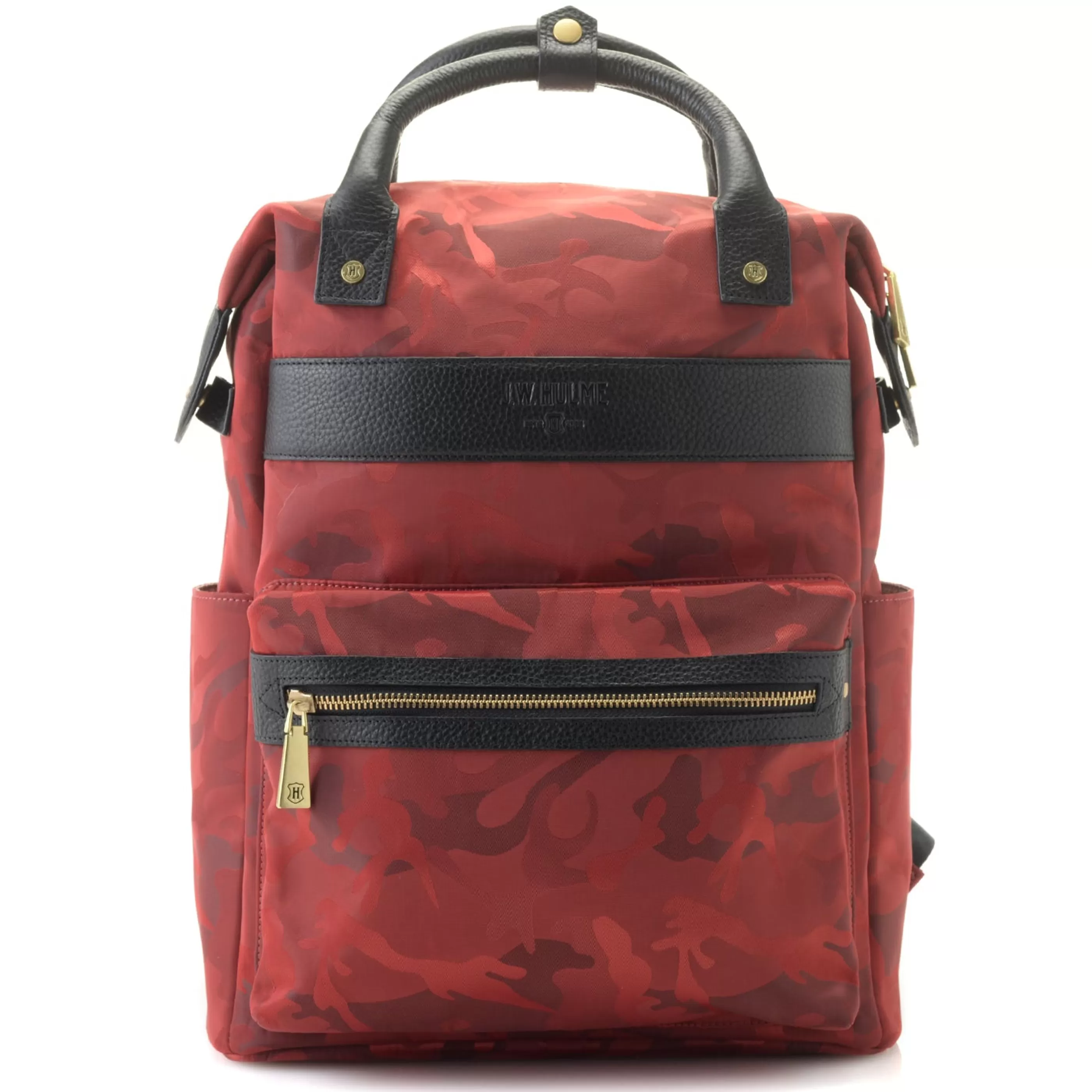 J. W. Hulme Co Chelsea Leather Trimmed Nylon Backpack^ Backpacks