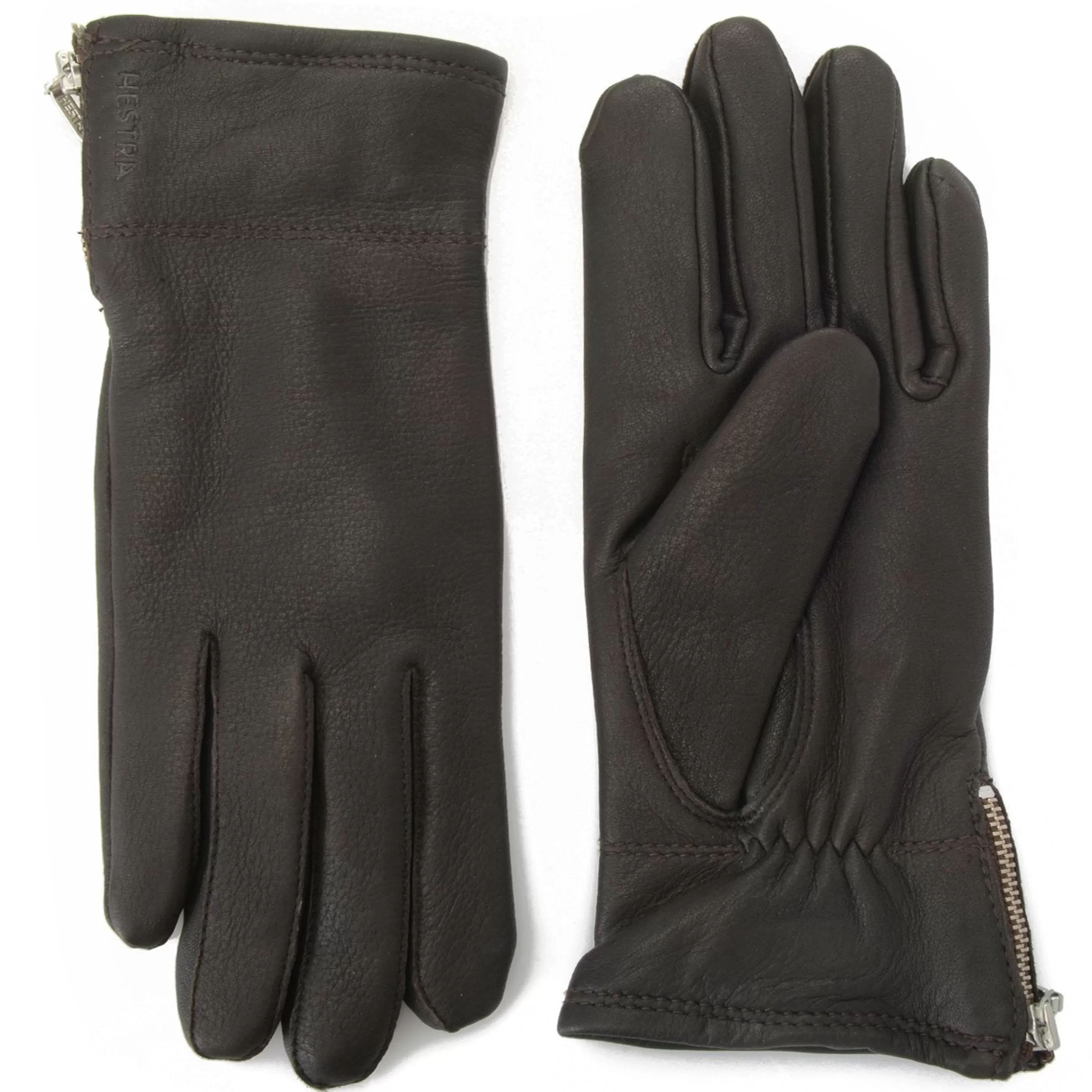 J. W. Hulme Co Hestra Charlene Deerskin Leather Zip Gloves^Women Outerwear