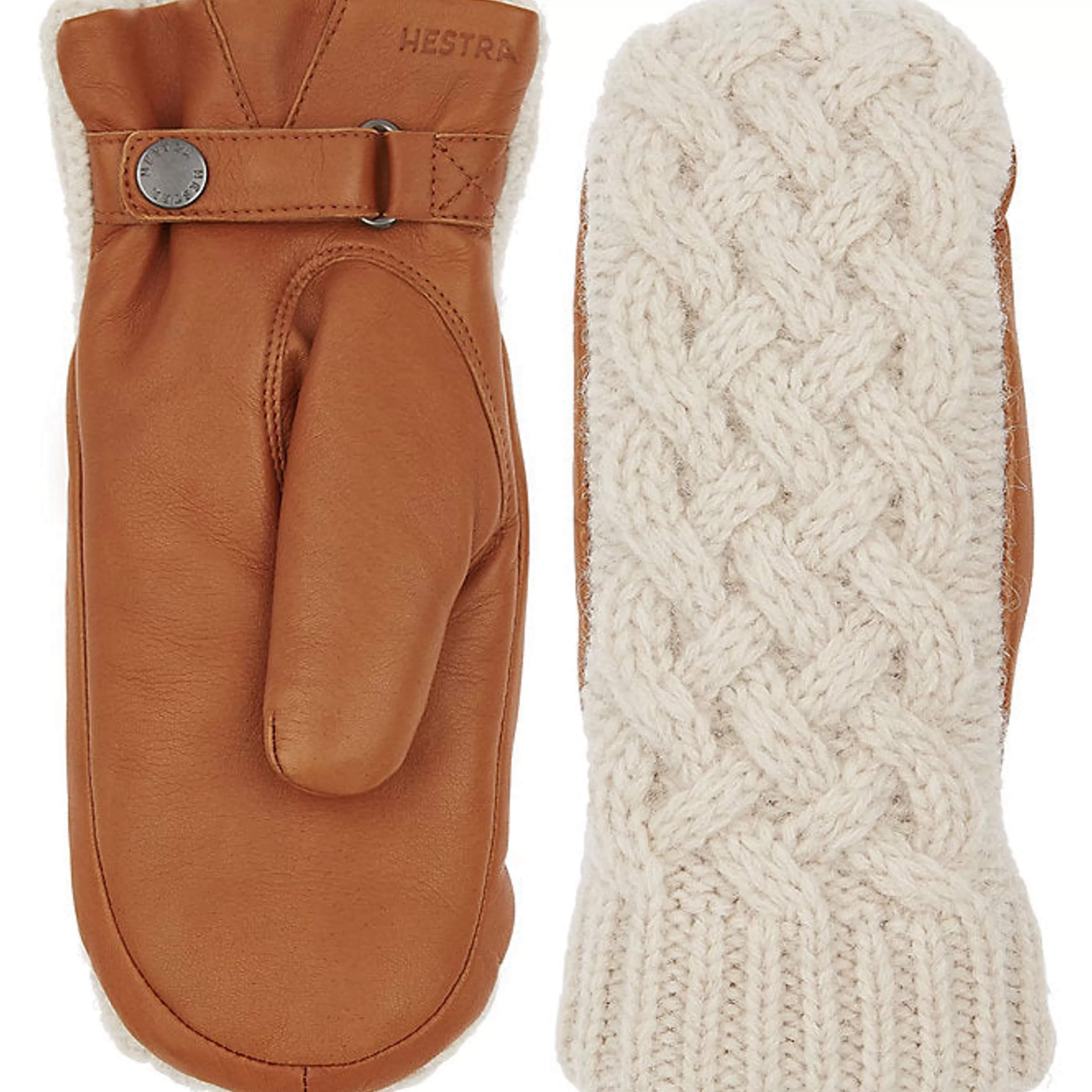 J. W. Hulme Co Hestra Ragnhild Cable Knit Leather Mitten^Women Outerwear